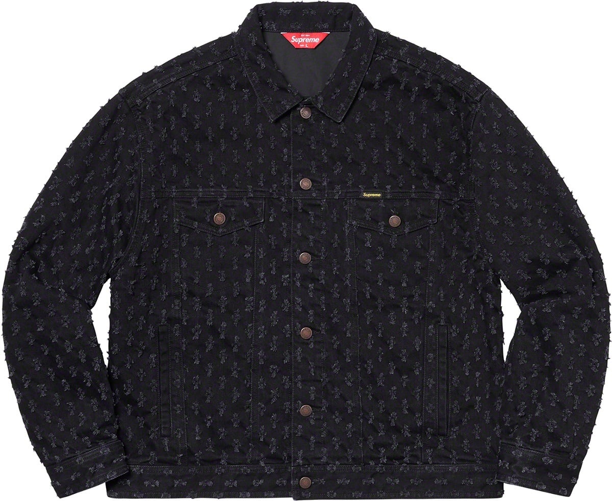 Hole Punch Denim Trucker Jacket view 12